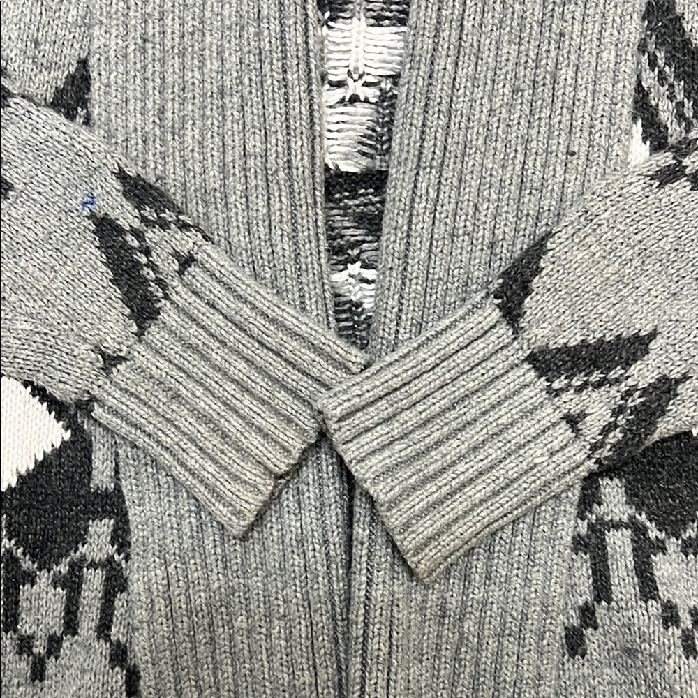 Old Navy Gray Patterned Sweater - image 3